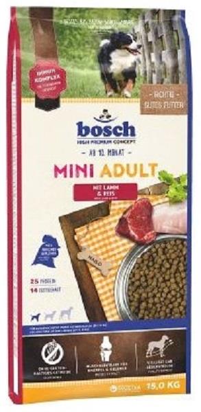 BOSCH 15 KG. MINI ADULT KUZULU&PİRİNÇLİ KÖPEK MAMASI