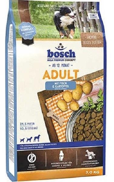 BOSCH 3 KG. ADULT BALIKLI&PATATESLİ KÖPEK MAMASI