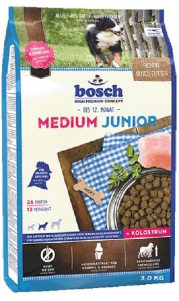 BOSCH 3 KG. MEDIUM JUNIOR KÖPEK MAMASI