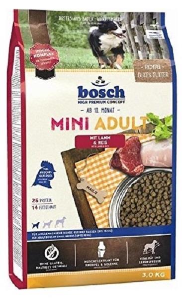 BOSCH 3 KG. MINI ADULT KUZULU&PİRİNÇLİ KÖPEK MAMASI
