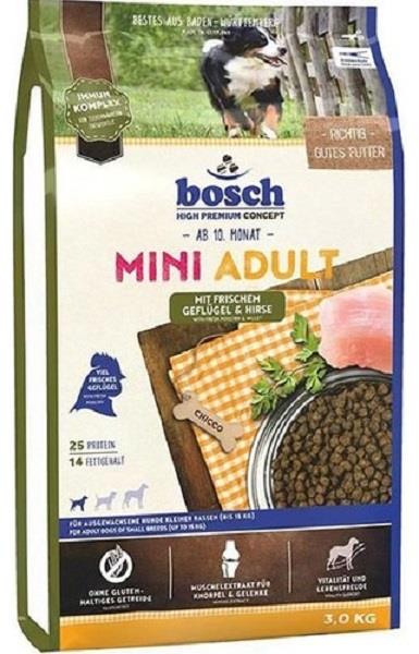 BOSCH 3 KG. MINI ADULT TAZE KÜMES HAYVANLI&DARILI KÖPEK MAMASI