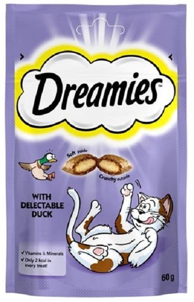 DREAMİES ÖRDEKLİ KEDİ ÖDÜLÜ 60 GR