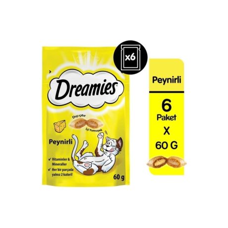 DREAMİES PEYNİRLİ KEDİ ÖDÜLÜ 60 GR x 6
