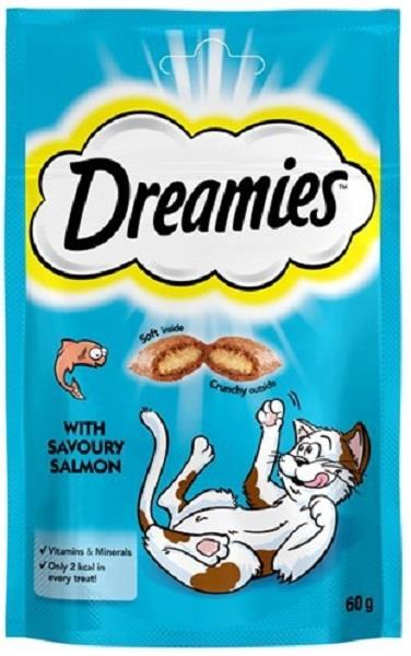 DREAMİES SOMONLU KEDİ ÖDÜLÜ 60 GR