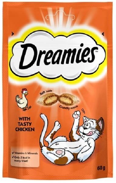 DREAMİES TAVUKLU KEDİ ÖDÜLÜ 60 GR