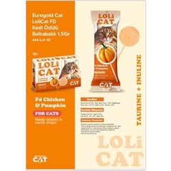 EuroGold Cat LoliCat FD Kedi Ödülü Balkabaklı 1,5 Gr (15 li)
