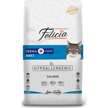 Felicia Yetişkin Somonlu Az Tahıllı 12 kg Kedi Maması