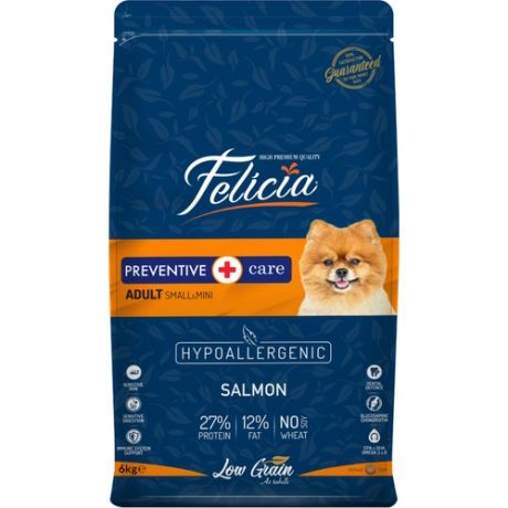 Felicia Yetişkin Somonlu Small az Tahıllı Mini Hypoallergenic Köpek Maması 6 kg