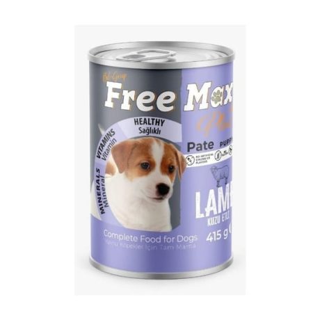 Free Max Kuzu Etli Yetişkin Köpek Konservesi 415gr x12
