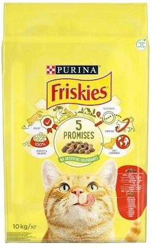 FRISKIES KUZU ETLI KEDİ MAMASI 10 KG.