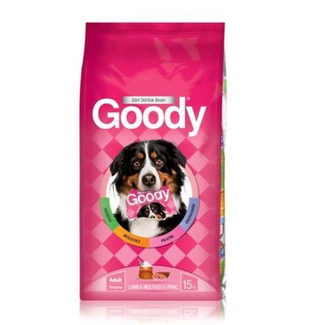 GOODY KUZU ETLİ KÖPEK MAMASI 15 KG.