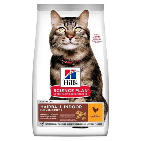 HILLS SCIENCE PLAN SENIOR HAIRBALL&INDOOR 1,5 KG. KEDİ MAMASI