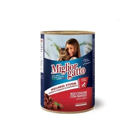 Miglior Gatto Biftekli Yetişkin Kedi Konservesi 405gr
