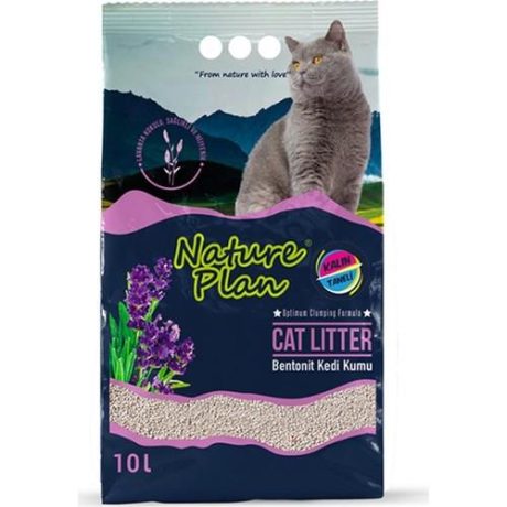 Nature Plan 10 lt. Lavanta Kalın Kedi Kumu