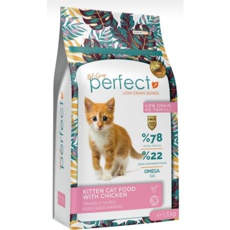 PERFECT YAVRU TAVUKLU KEDİ MAMASI 1.5 KG