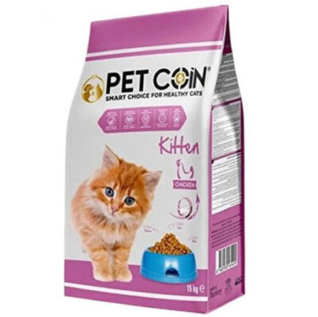 PetCoin Kitten Tavuk Etli Yavru Kedi Maması 15 Kg