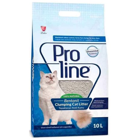 PR-05 PROLİNE 10LT İNCE SADE BENTONİT KEDİ KUMU