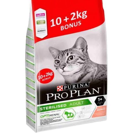 PRO PLAN 10+2 KG STERILISED SOMONLU KEDİ MAMASI