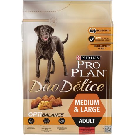 PRO PLAN DUO DELICE MEDIUM ADULT SIĞIR ETLİ 2,5 KG. KÖPEK MAMA