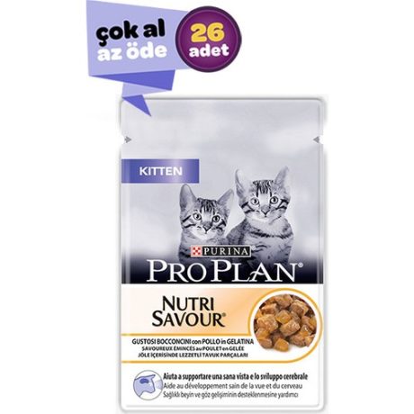 Pro Plan Pouch Kitten 85 gr. x 26 Yaş Kedi Mama