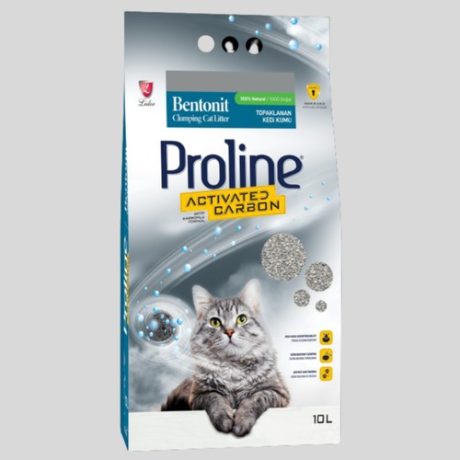 ProLine Aktif Karbonlu Bentonit Kedi Kumu 10 LT