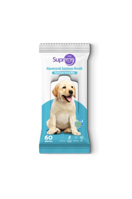 Supreme Köpek Hipoalerjenik Temizleme Mendili