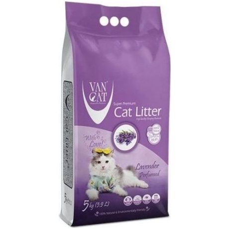 VANCAT LAVANTA KOKULU İNCE KEDİ KUMU 5 KG.