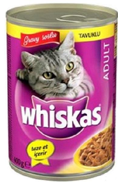 Whiskas 400 gr. Tavuklu Kedi Konserve Maması